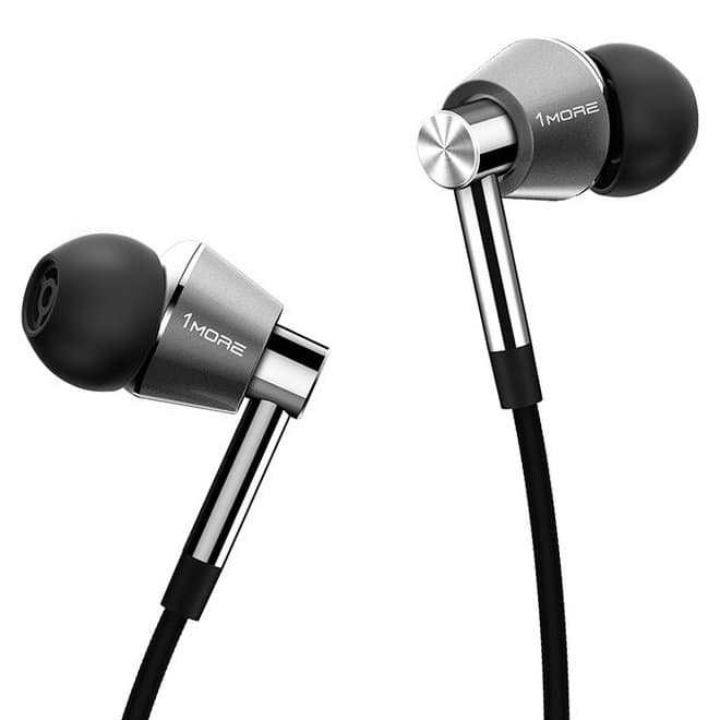 1MORE Triple Driver THX Certified Wired Earphones in Titanium Silver