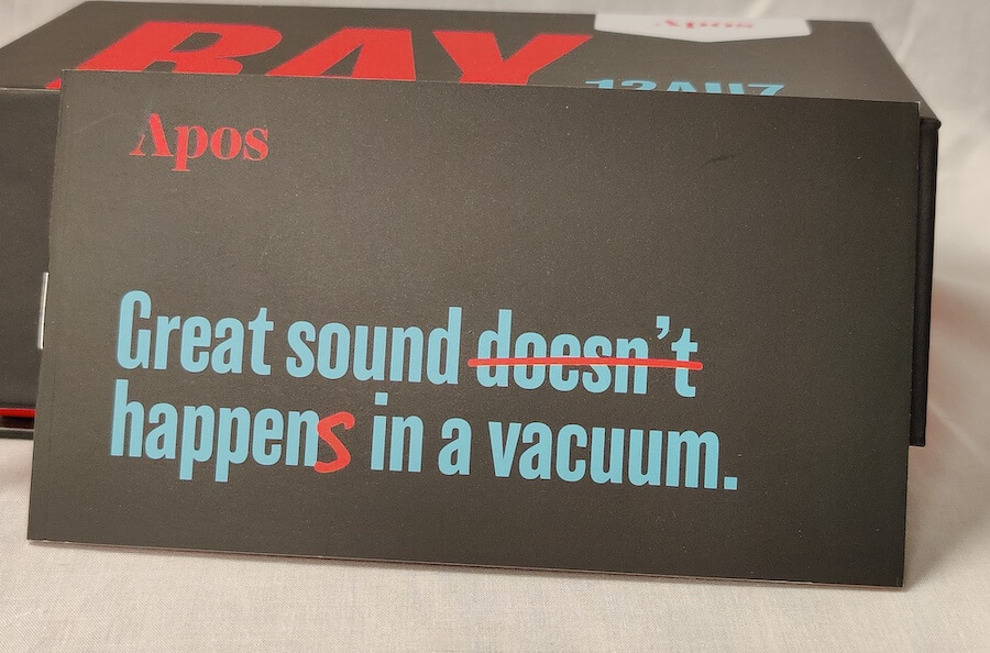 Apos Ray Vacuum Tube 12AU7 Card in Box - Great sound doesn't happen in a vacuum