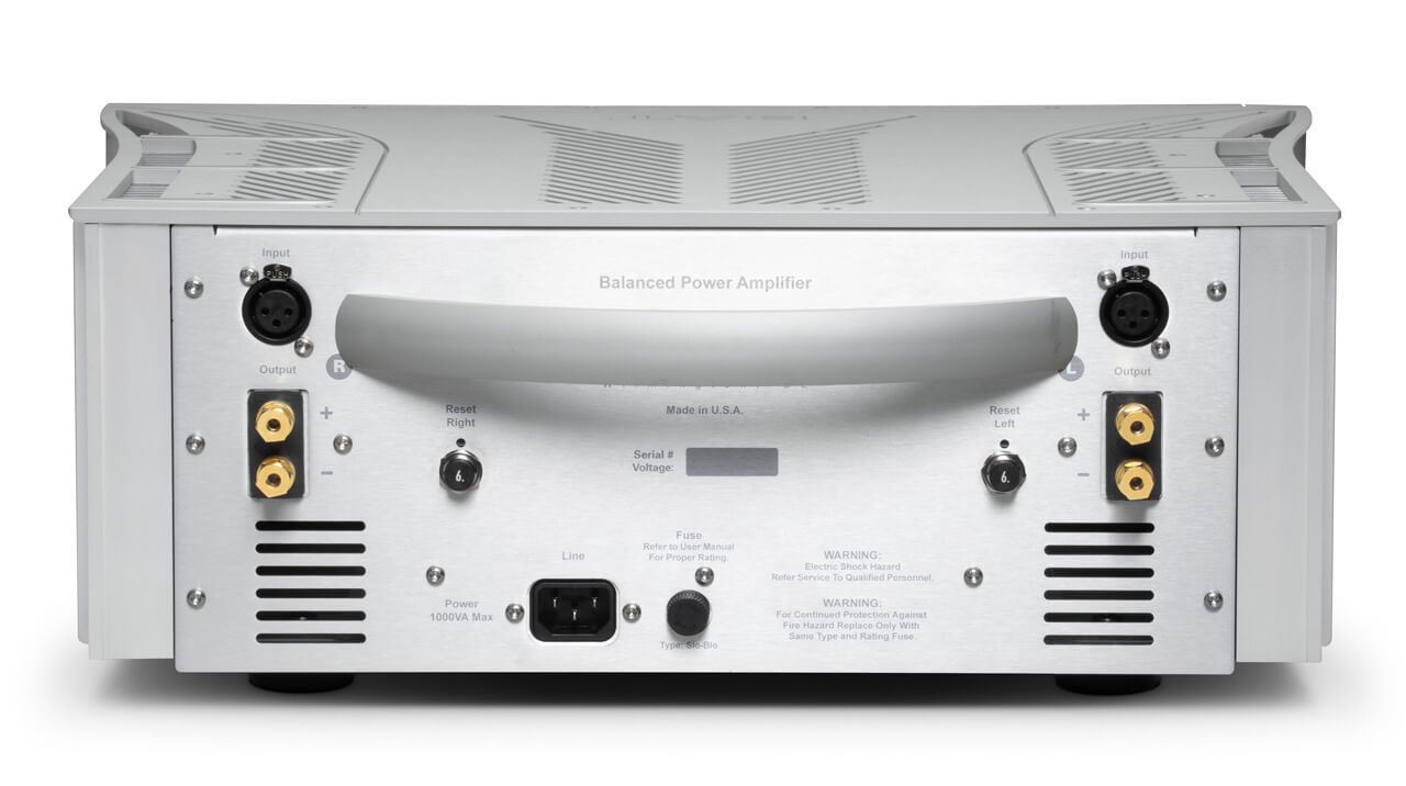 BAT REX 300 Power Amplifier Silver Rear