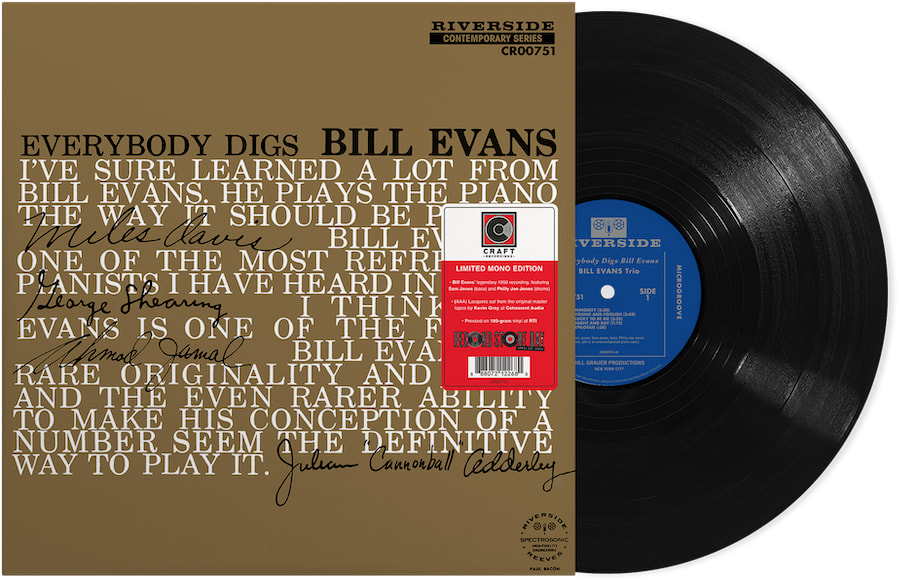 Bill Evans Trio – Everybody Digs Bill Evans (1-LP, Mono, 180-gram Vinyl)