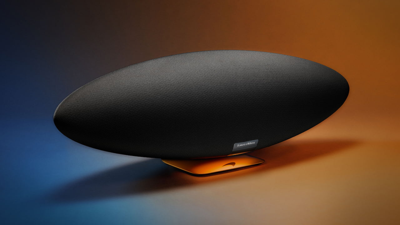 Bowers & Wilkins Zeppelin McLaren Edition Front Angle Beauty