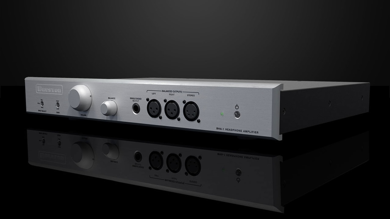 Bryston BHA-1 Headphone Amplifier Silver Angle