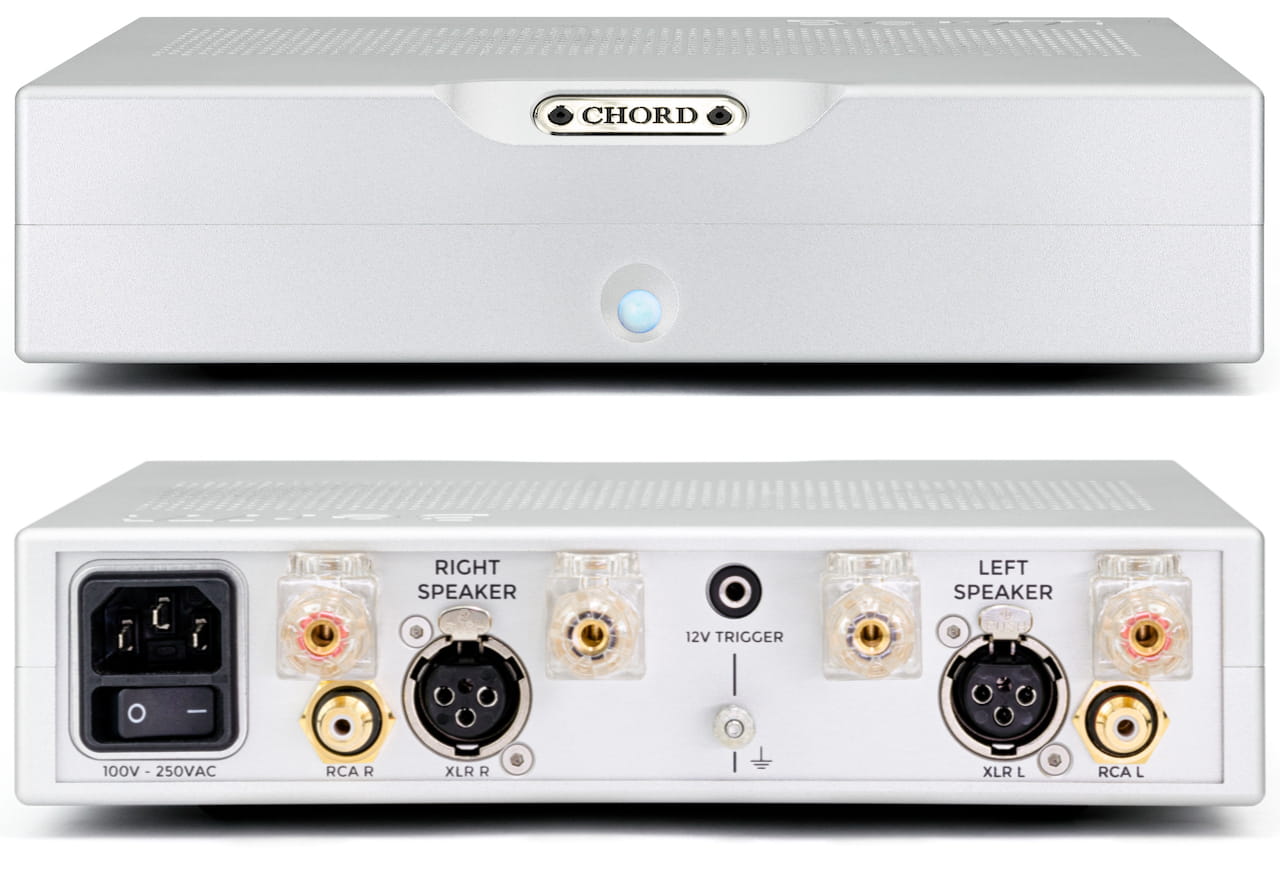 Chord Bertti Stereo Power Amplifier Front and Back