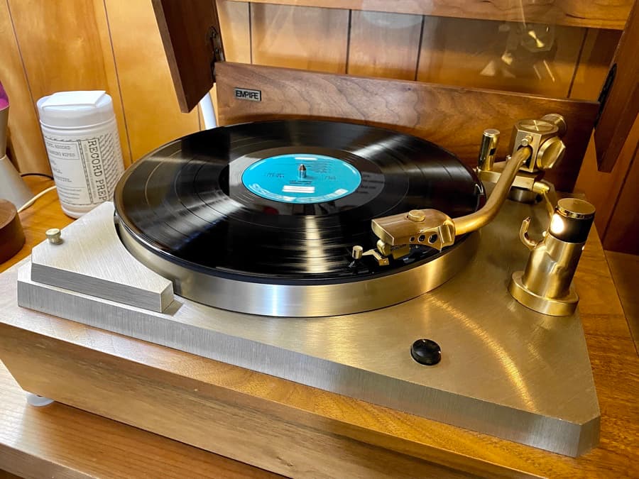 Empire 598 Troubador II Turntable in my listening room