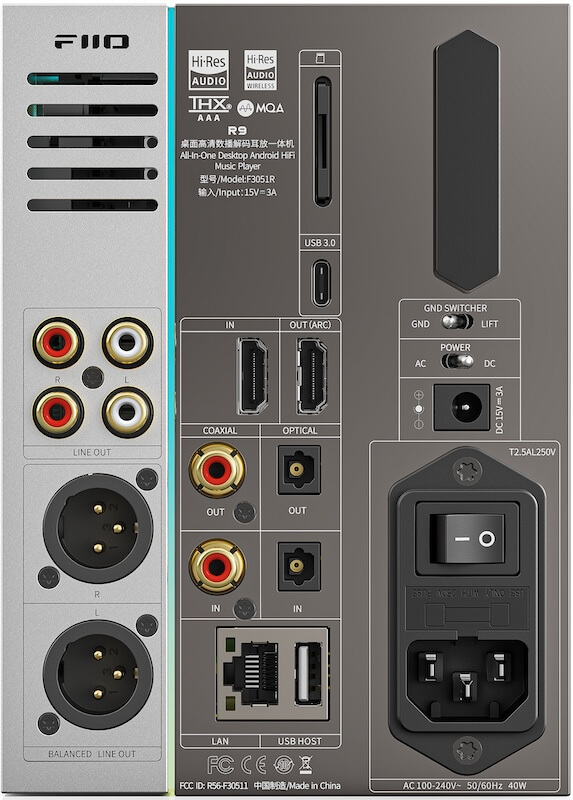 FiiO R9 back