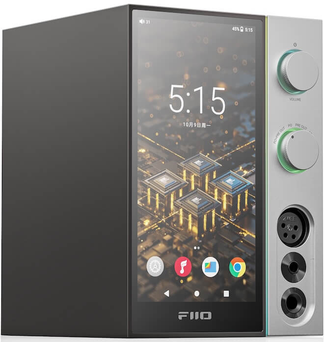 FiiO R9 front left angle