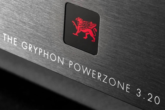 Gryphon Audio PowerZone 3.20 Power Conditioner Logo Closeup