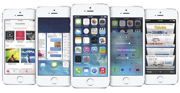 Apple iOS7 on iPhone 5s