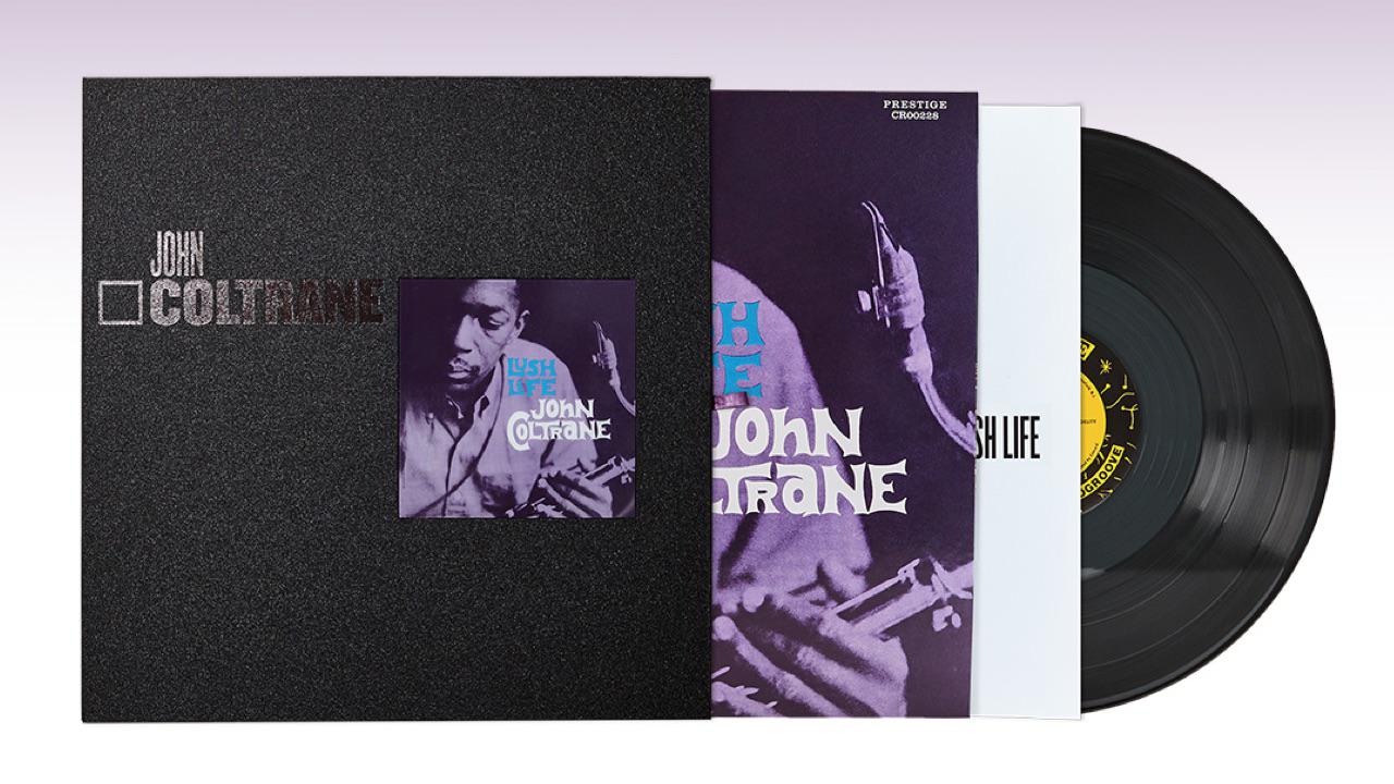 John Coltrane Lush Life Vinyl Reissue partially in sleeve