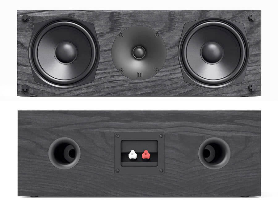 Monoprice Monolith Auditiion C5 Center Channel Bass Reflex Speaker