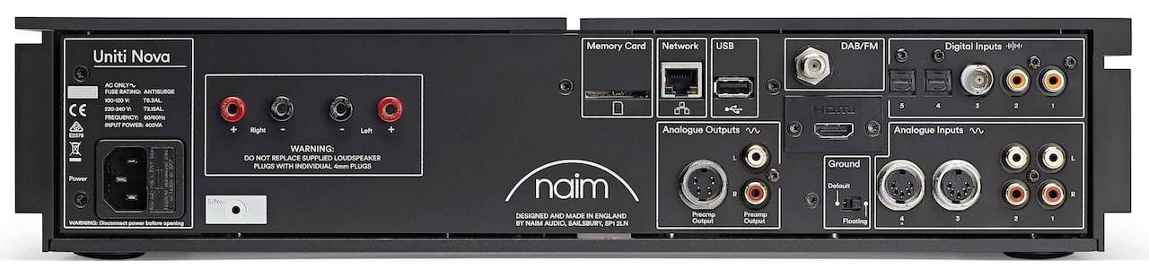 Naim Uniti Nova Rear