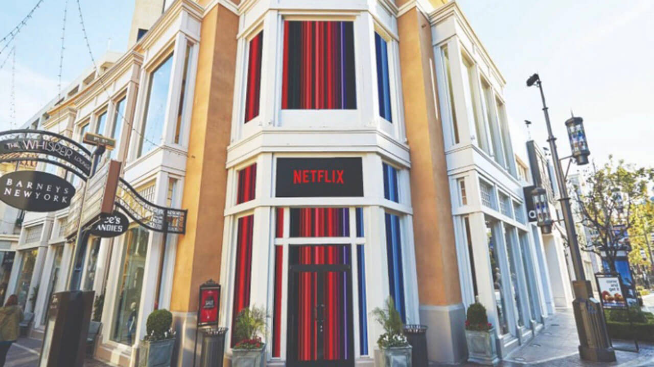 Exterior of Netflix at The Grove in Los Angeles, California