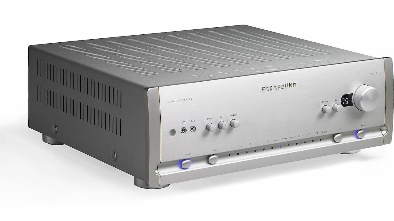 Parasound Hint 6 Integrated Amplifier Angle