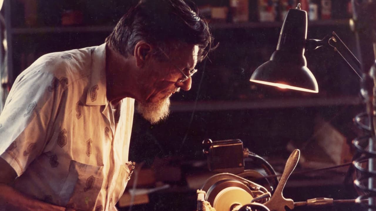 Paul W. Klipsch working on a wood lathe