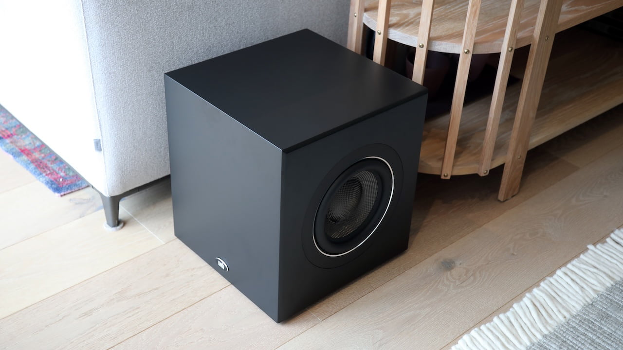 PSB Speakers SubSeries BP8 Powered Subwoofer Behind Couch