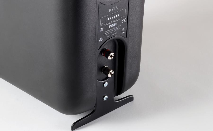 Rega Research Kyte Bookshelf Speaker Rear Angle Closeup