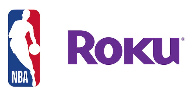 NBA and Roku Partnership Logos