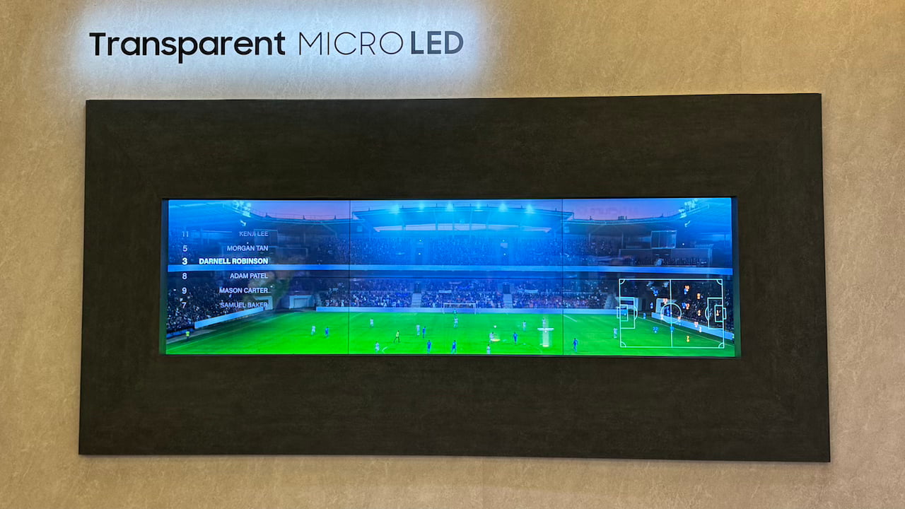 Samsung Transparent Micro LED Protoype at CES 2024 First Look