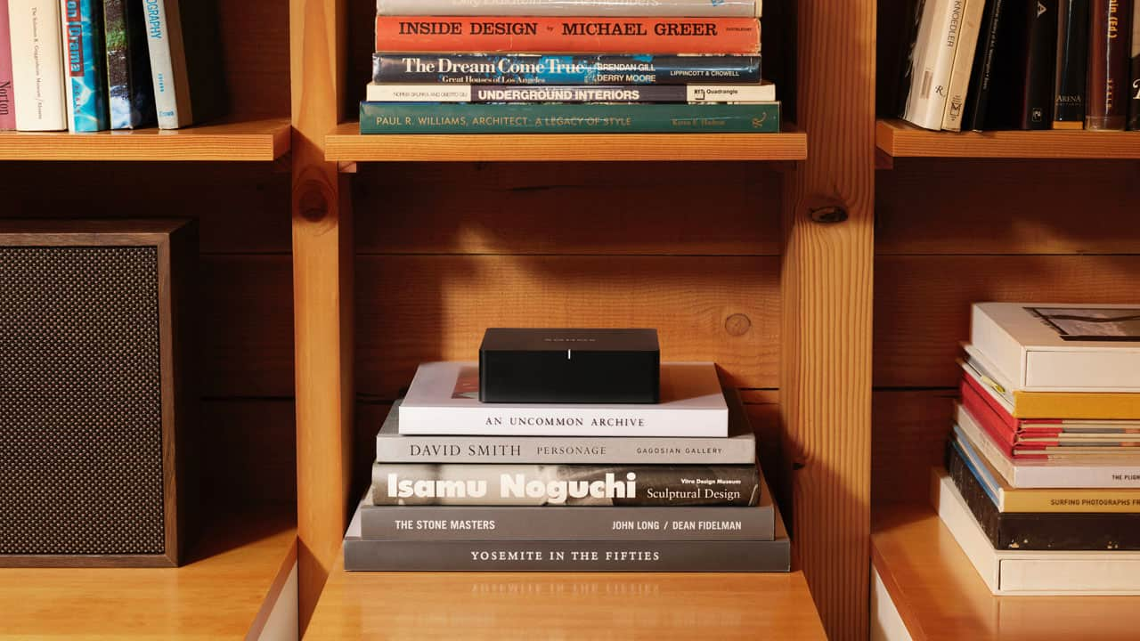 Sonos Port on Bookshelf Lifestyle