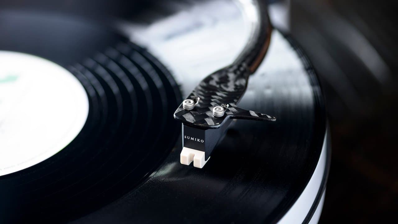 Sumiko Ranier Phono Cartridge Playing on Turntable