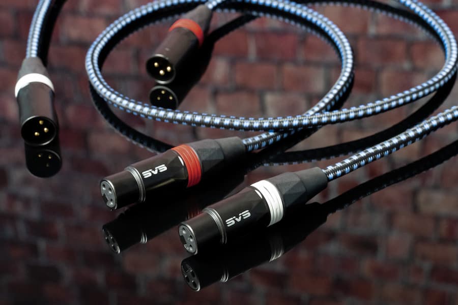 SVS SoundPath XLR Cables Pair with Red and White Labels