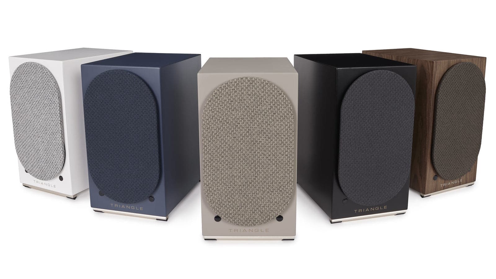 Triangle AIO Twin Wireless Loudspeakers with grille on in all colors