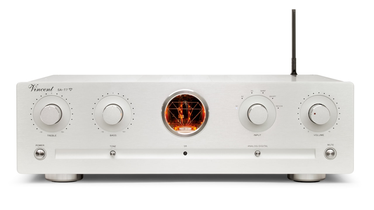 Vincent Audio SA-T7 Diamond Tube Preamplifier Silver Front