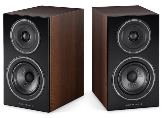 Wharfedale Diamond 12.2 Bookshelf Speakers Front Walnut No grille