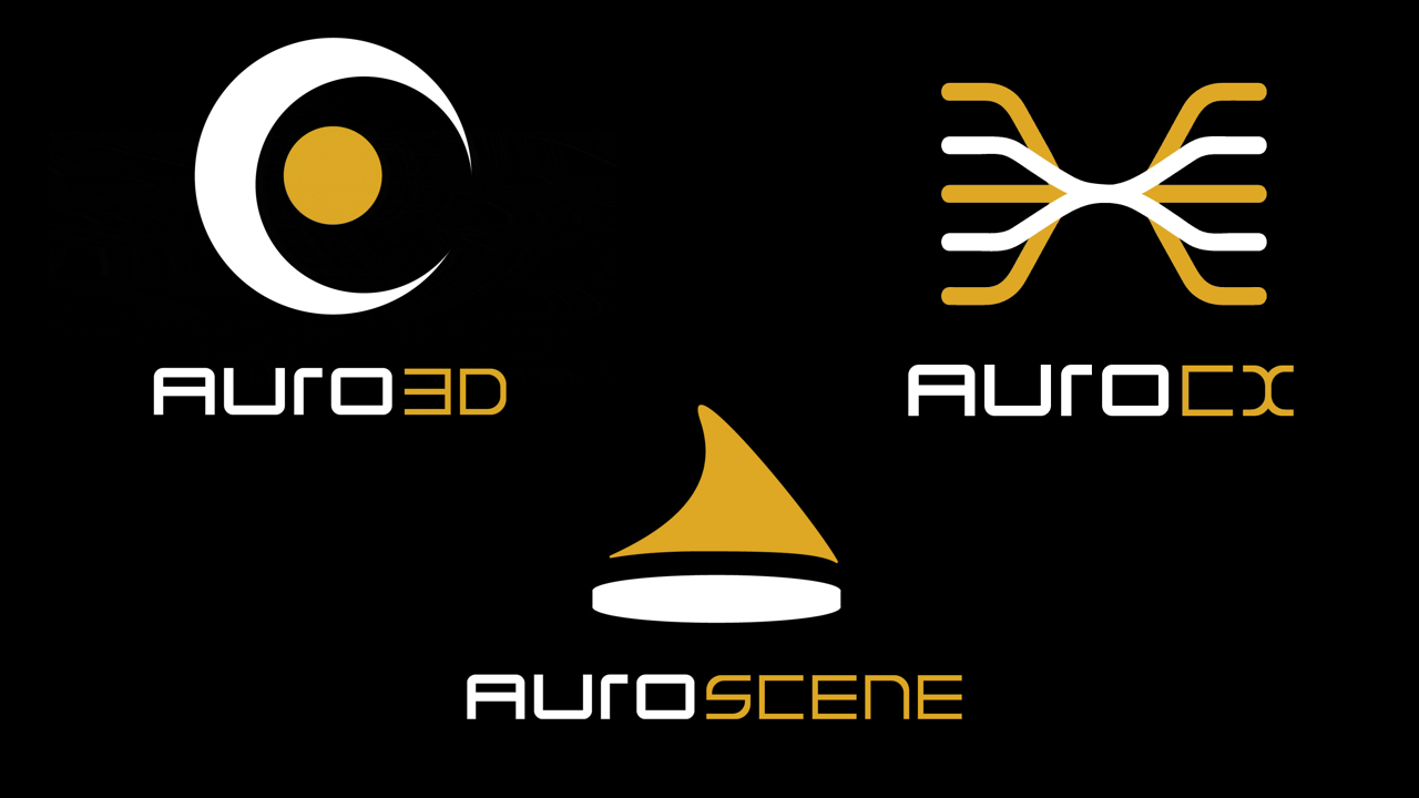 NEWAURO Auro 3D, AURO Scene, Auro CX Logos